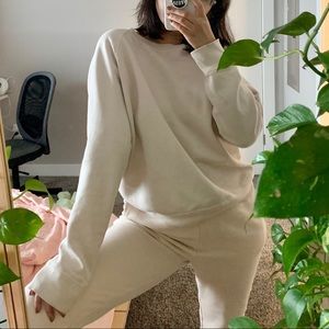 Frank & Oak cream sweater